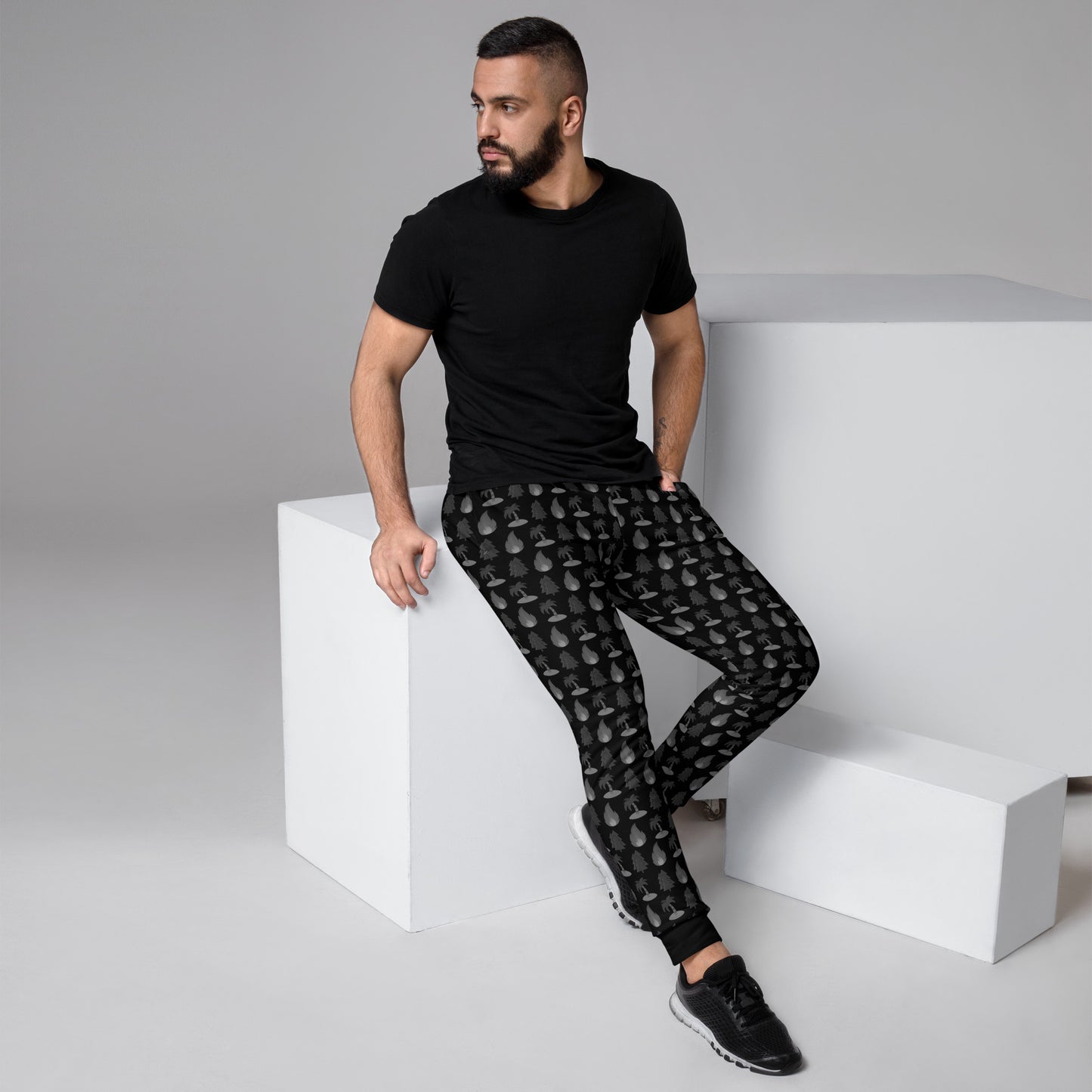 Joggers - Fire Island Pines Shadow Emoji Black