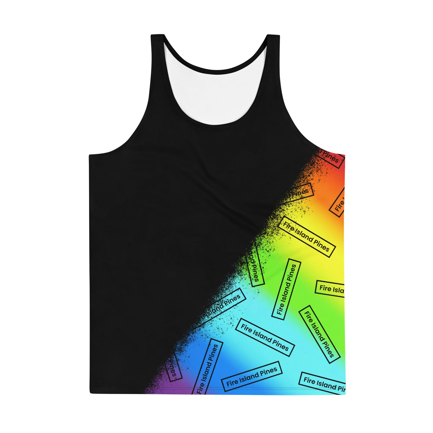 Side Rainbow Fire Island Pines Tank Top