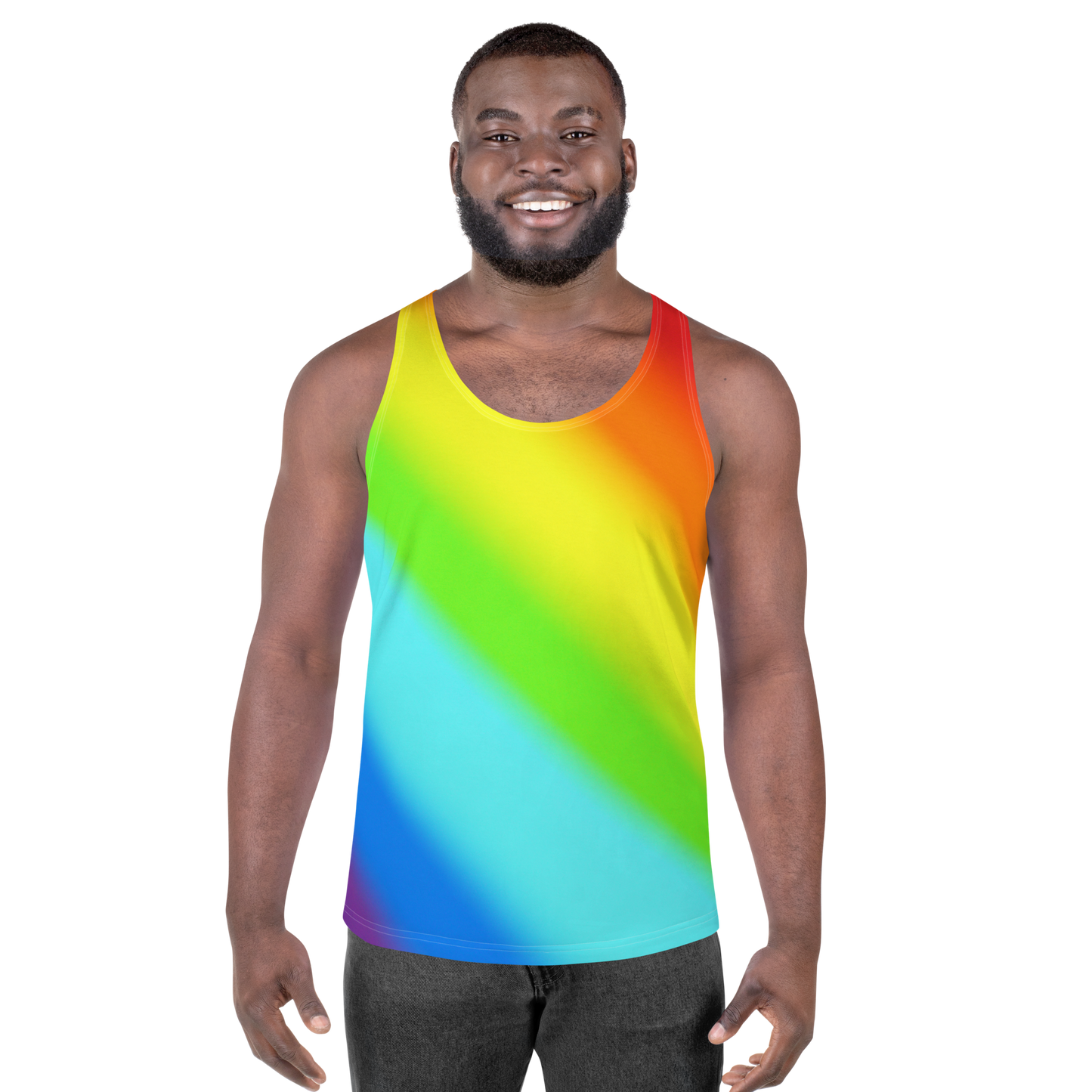 Rainbow All Over Tank Top