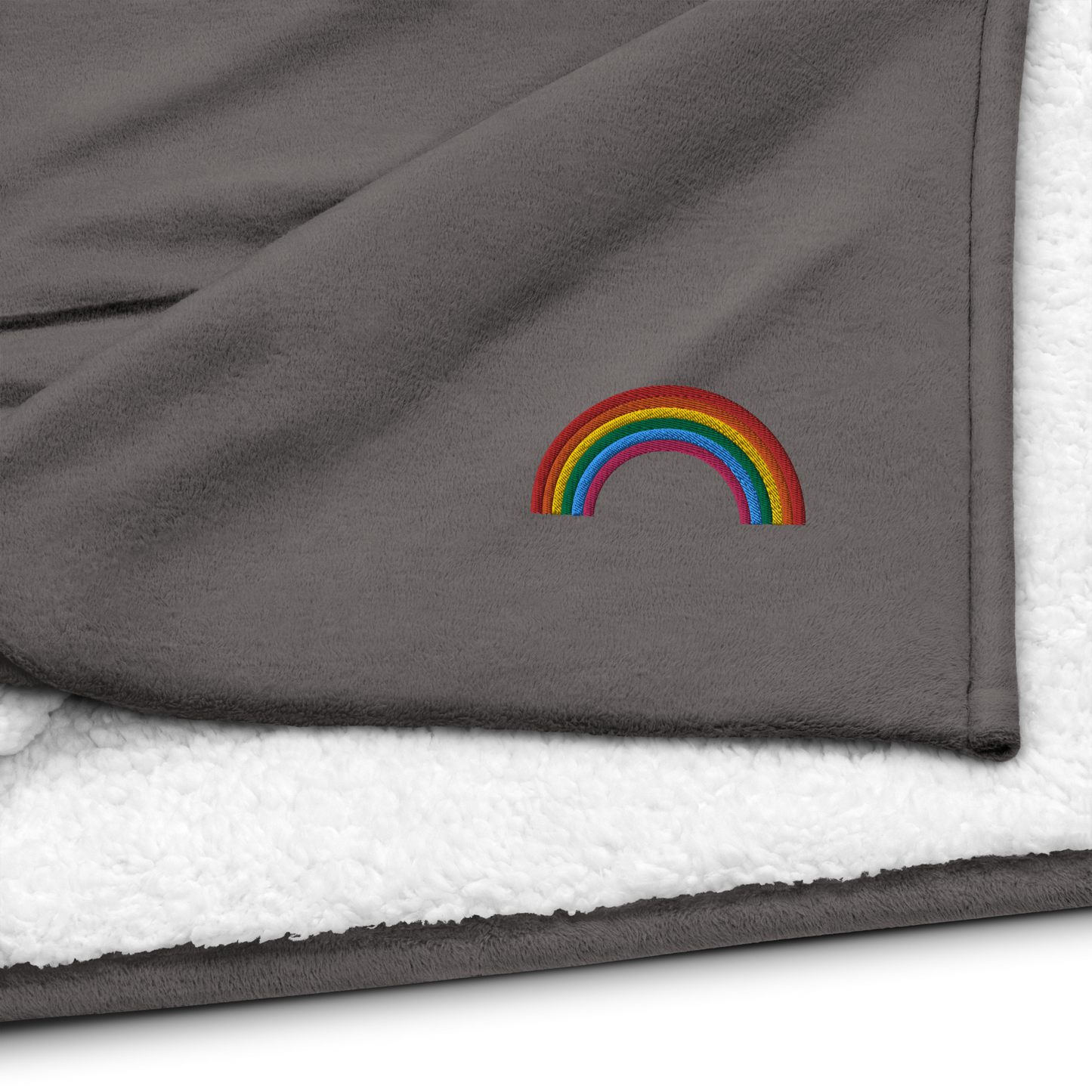 Just a Rainbow Premium Sherpa Blanket