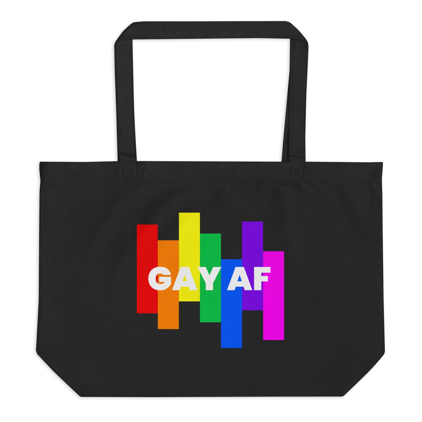 Gay AF Large Organic Tote Bag