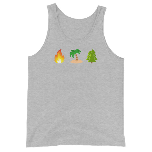 Fire Island Pines Emoji Bella + Canvas Tank Top