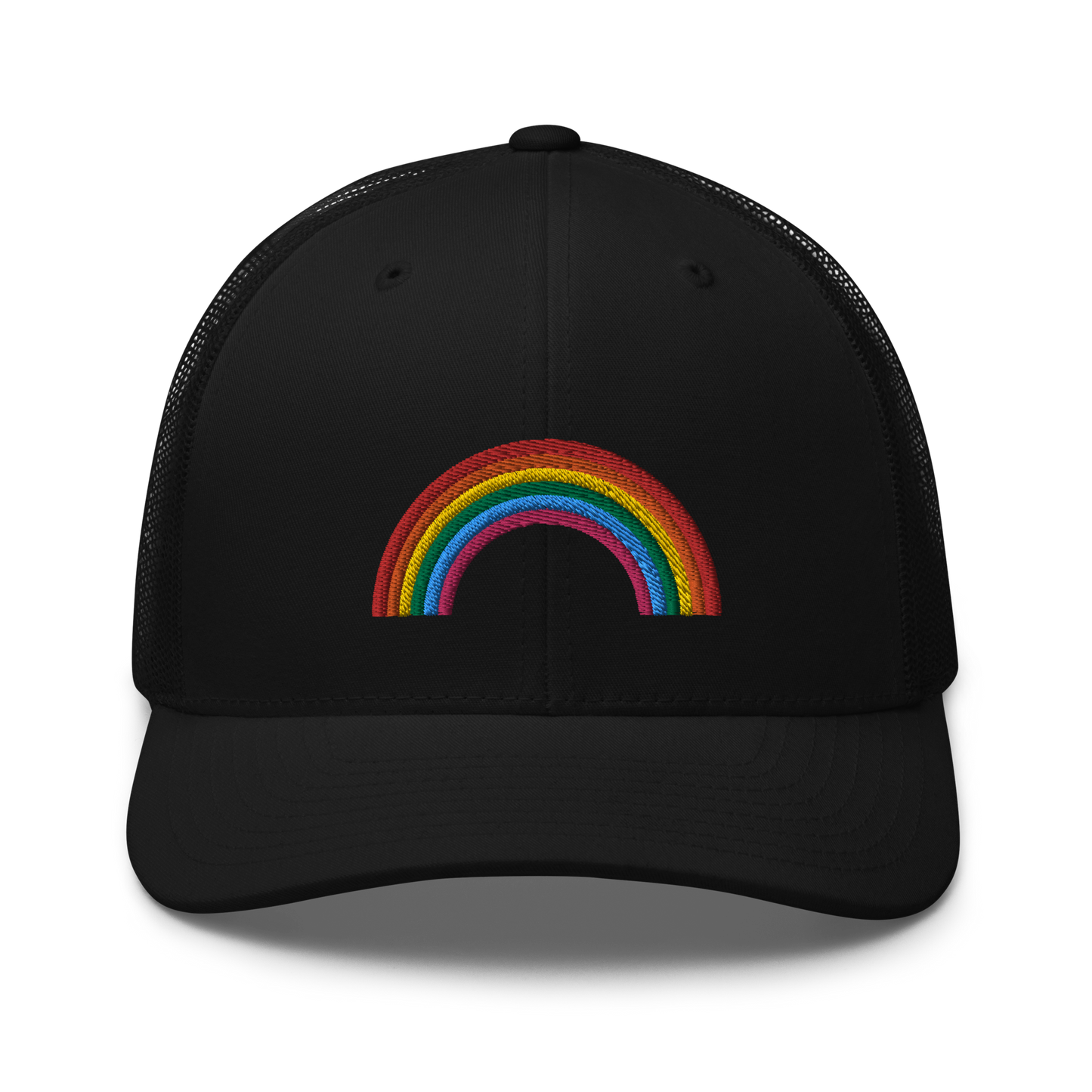 Trucker Hat Rainbow Embroidered