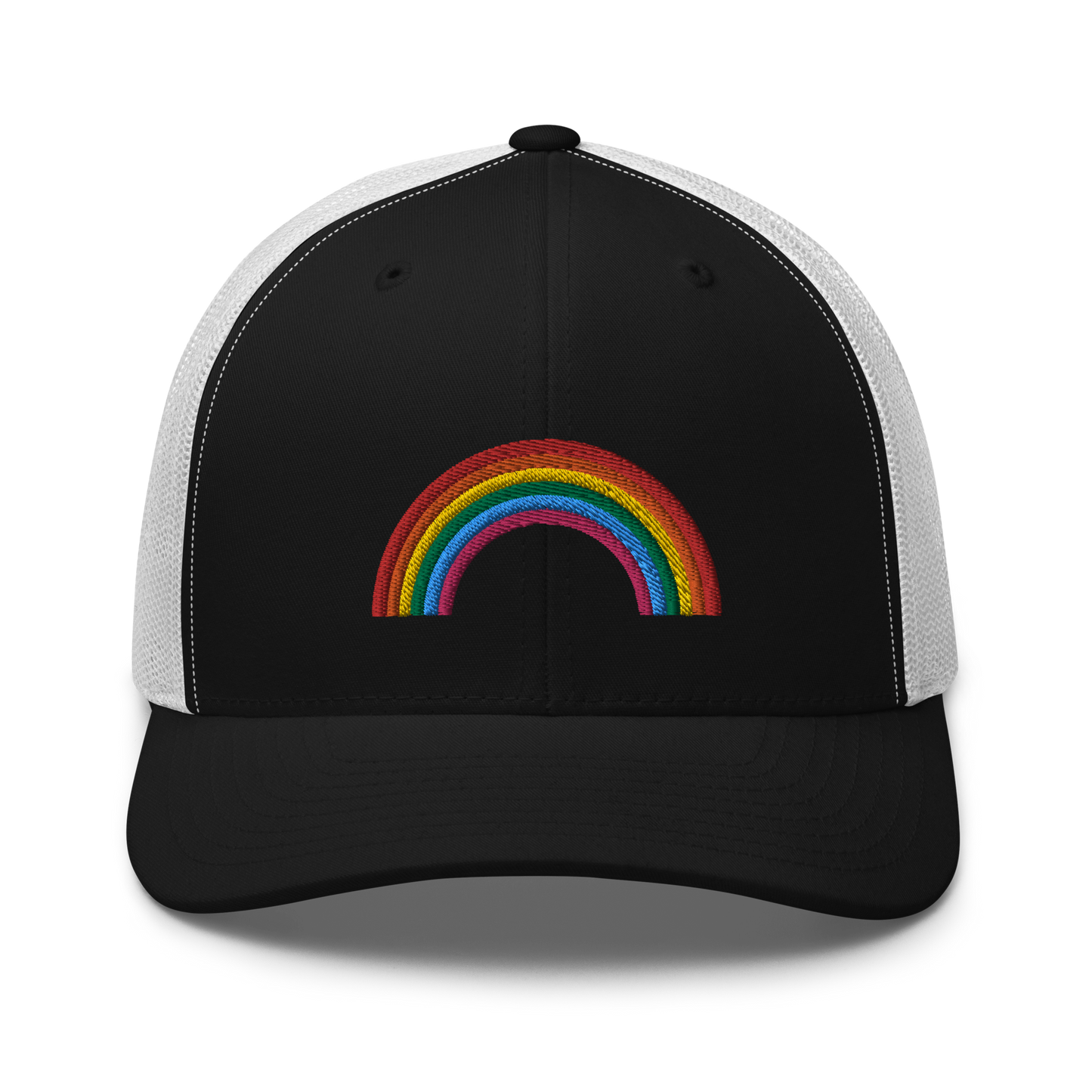 Trucker Hat Rainbow Embroidered