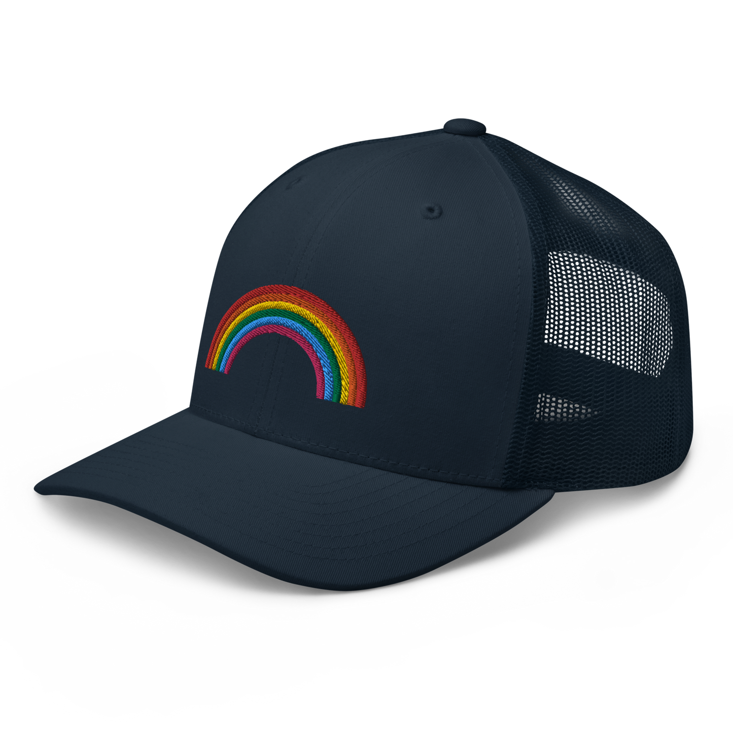 Trucker Hat Rainbow Embroidered