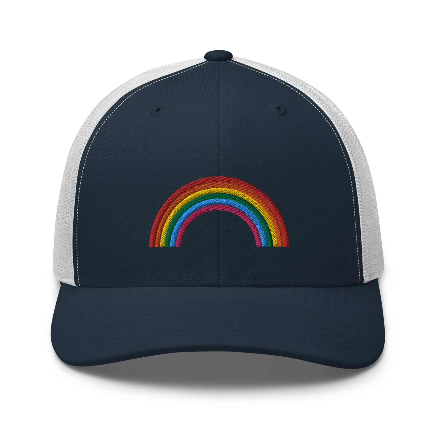 Trucker Hat Rainbow Embroidered