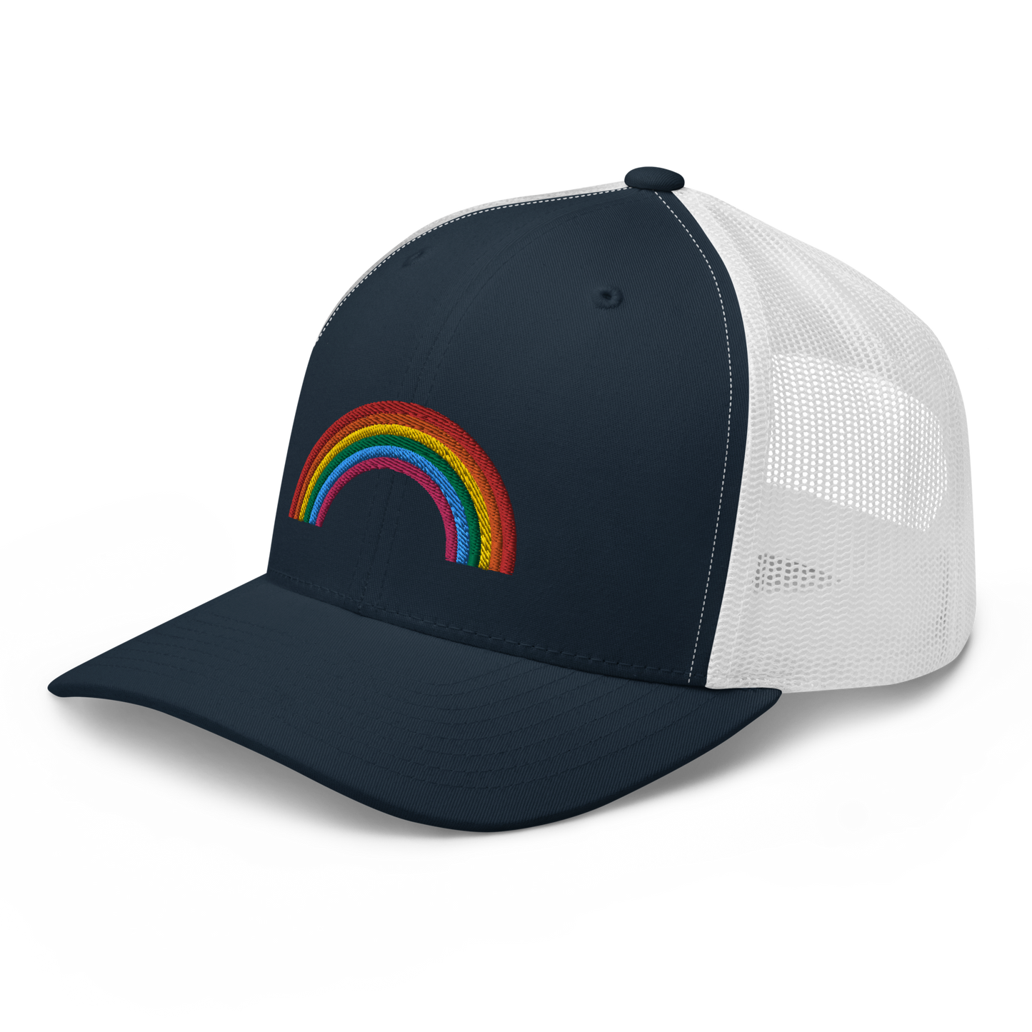 Trucker Hat Rainbow Embroidered