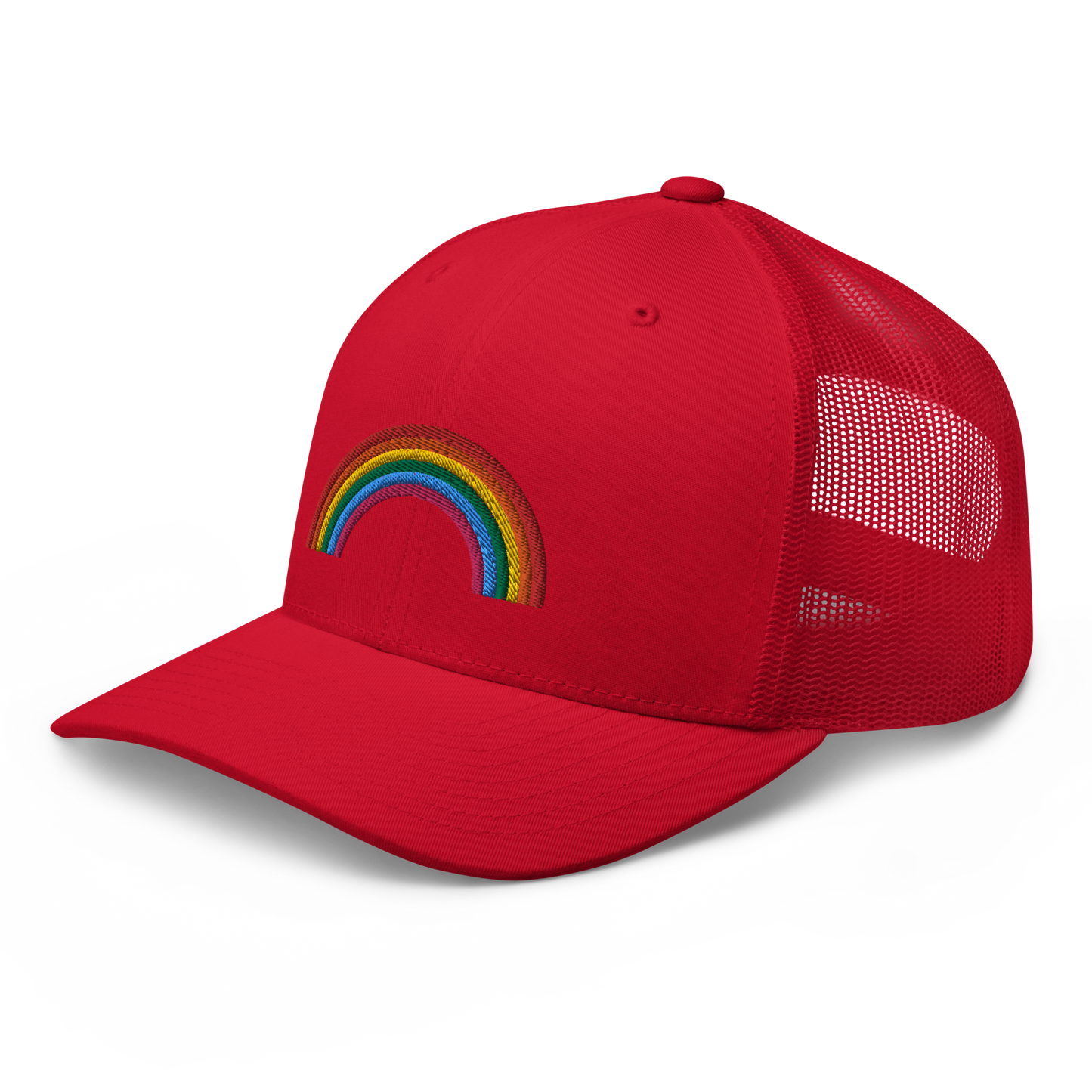 Trucker Hat Rainbow Embroidered