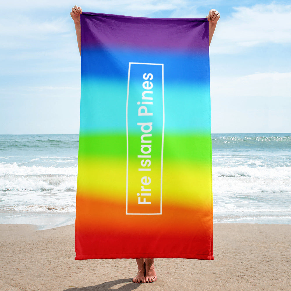 Fire Island Pines Rainbow Pool & Beach Towel