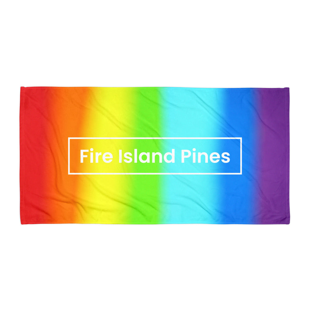 Fire Island Pines Rainbow Pool & Beach Towel