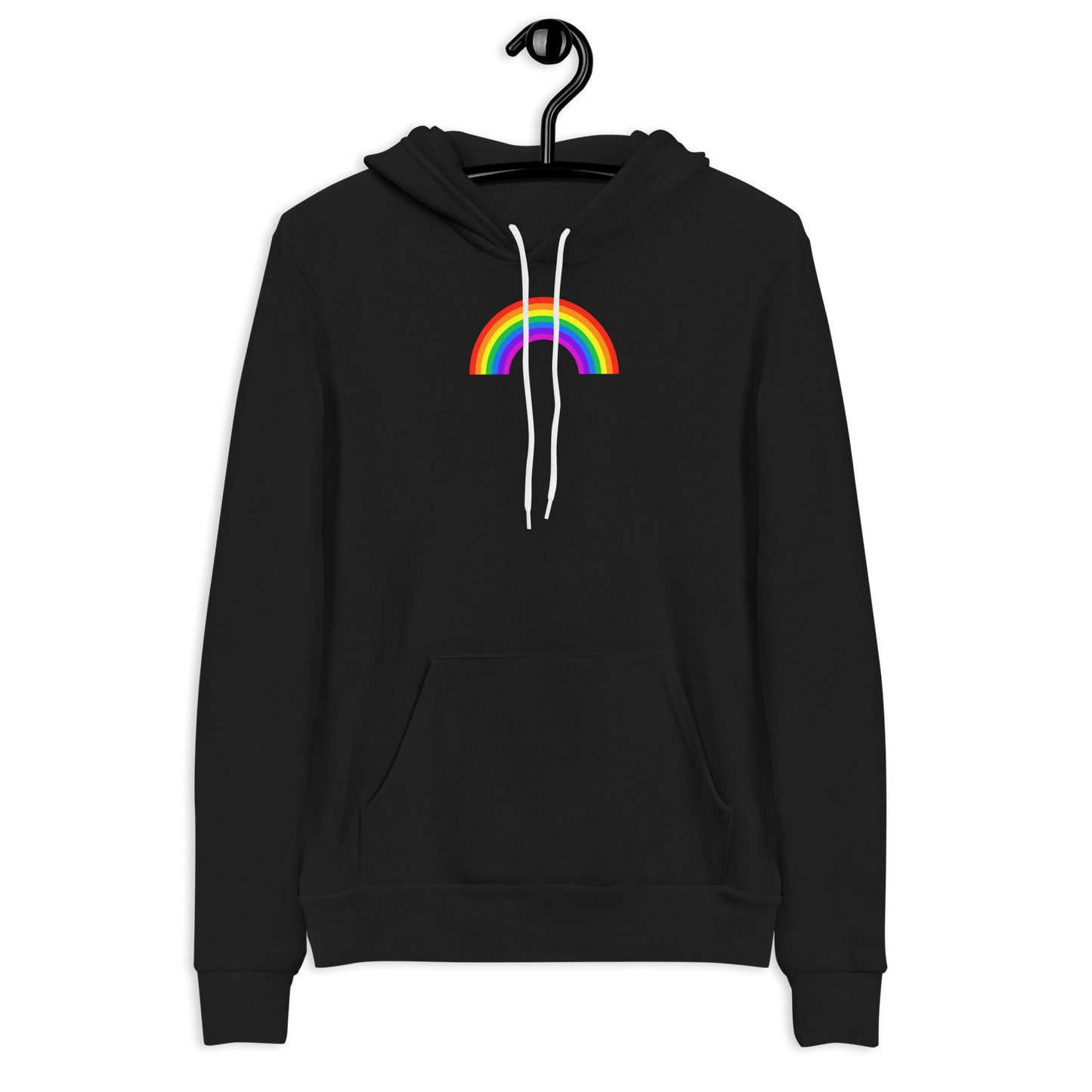 Pullover Hoodie Just a Rainbow Bella + Canvas