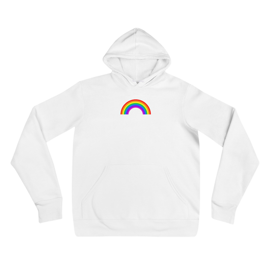 Pullover Hoodie Just a Rainbow Bella + Canvas